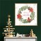 Wooded Holiday V Christmas by Katie Pertiet 22-in. W x 22-in. H. Canvas Wall Art Print Framed in Natural